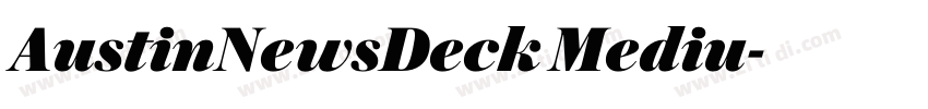 AustinNewsDeck Mediu字体转换